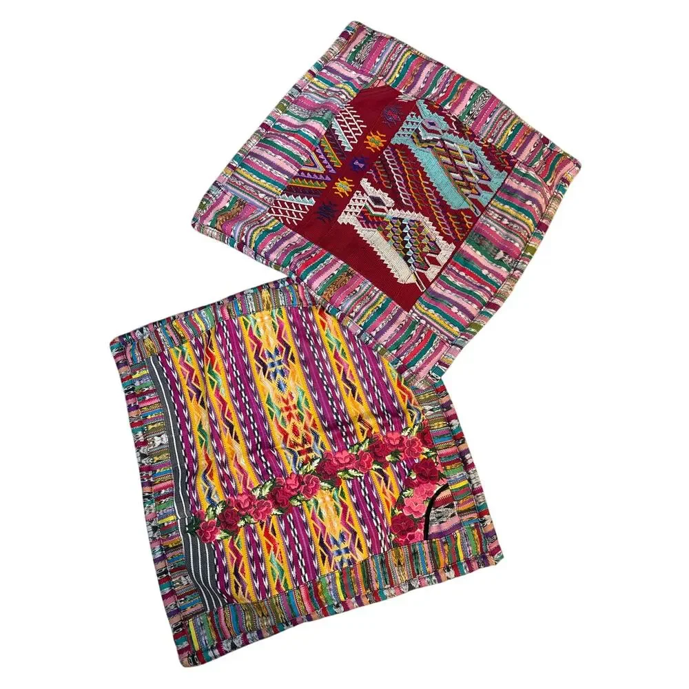 World Market Global Inspired Throw Pillow Covers Artisan Handcrafted Boho Chic